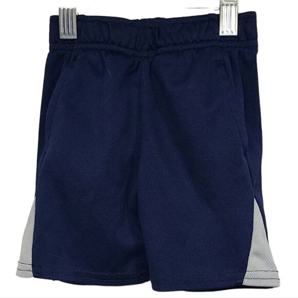 Boys 2T Blue & White Mesh Basketball Athletic Shorts Activewear Sporty Pockets - Picture 1 of 5